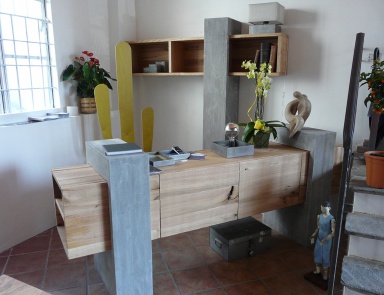 Kommode mit Dekor aus Stein Design, MOD'ART...