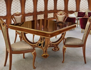 Tisch aus Holz Liberty, Medea (Speisesäle im Jugendstil, Art nouveau, Liberty)