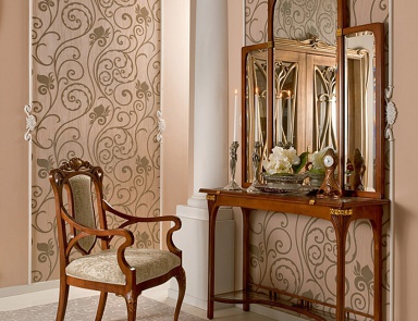 Wohnzimmer (Garnitur für das Wohnzimmer) Liberty, Medea (Wohnzimmer-Möbel des Jugendstils, Art nouveau und Liberty)