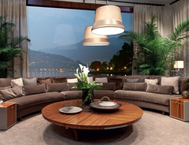 Halbrunde Sofa Maxim, Mobilidea (Art Deco (Art Deco) Wohnzimmer-Möbel)