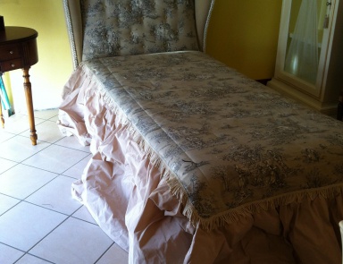 Bett Einzelbett Katerina, Palmobili (Rattan Bett, Wicker)
