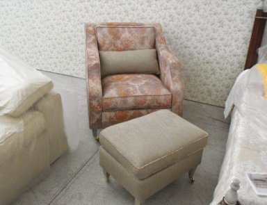 Sessel mit Hocker für die Füße Alessio, TreCi Salotti