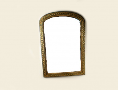 Wandspiegel mit Bronze und vergoldet, Chelini