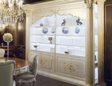Bücherregal, Palmobili (Bibliothek des Barock, Rokoko)
