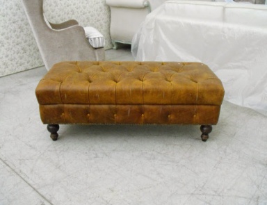 Hocker mit Rahmen aus Naturholz Gilet, TreCi Salotti