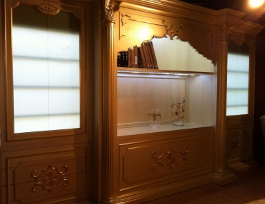 Die Wand für Bücher, Palmobili (Bibliothek des Barock, Rokoko)