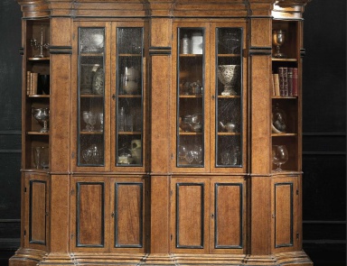 Bibliothek, Vittorio Grifoni (italienische Möbel für die Bibliothek aus Massivholz)