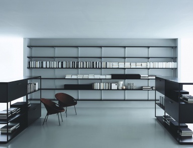 Anbau-Regal / Bücherregal-System, Newtone - Porro