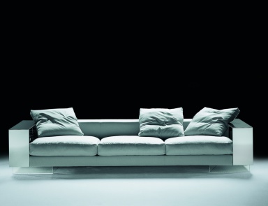Modulares Sofa Ecke gepolsterter Leder oder Stoff Lightpiece, Flexform