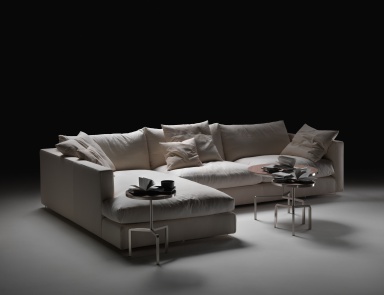 Modular Sofa auf einem Rahmen aus Holz Magnum, Flexform