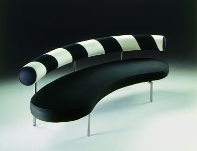 Sofa auf Metallrahmen gepolsterter Leder oder Stoff Max, Flexform (halbrunde Sofa rund)