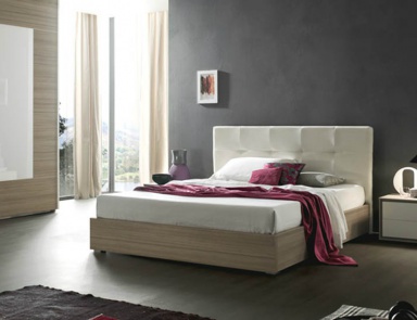 Doppelbett mit gepolstertem Kopfteil Star, ACF International