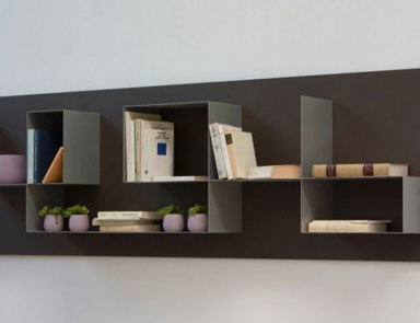 Bücherregale aus Aluminium, Square - Tisettanta