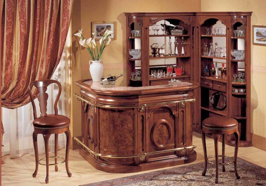Bar (Headsets für die Bar) mit Platz für Mini-Kühlschrank, Mirandola Export