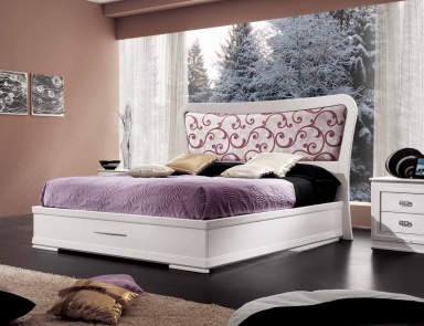 Für das Schlafzimmer eingerichtet lackiert in Silber-weiß gehalten Sogni, Arve Style