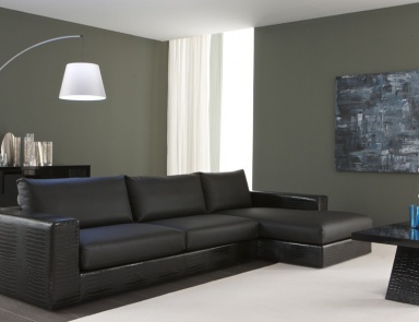 Ecksofa the Nightfly, Kollektion Luxury, Rossetto Armobil (Sofa aus Kunstleder legging)