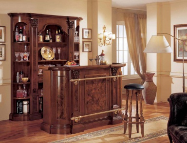 Bar (Headsets für die Bar) mit Platz für Mini-Kühlschrank, Mirandola Export
