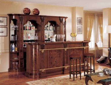 Bar (Headsets für die Bar) mit verspiegelter Rückwand, Mirandola Export