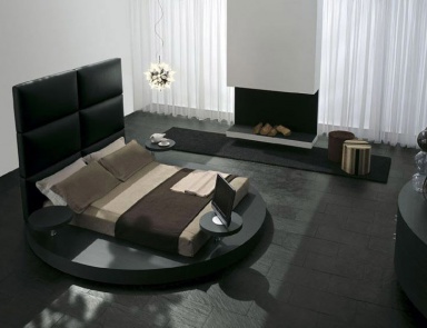 Doppelbett, rundes Bett, Zero bed - Presotto (rundes Bett)
