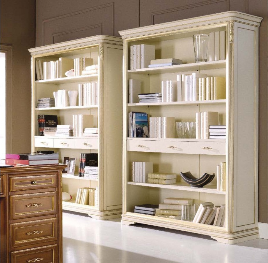 Bücherregal mit Schubladen, Mirandola Export