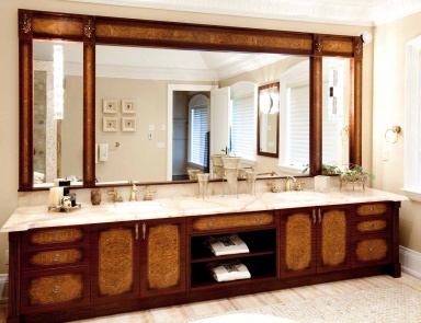 Die Garnitur für das Badezimmer aus Mahagoni Louis Philippe Comp.1, Neff Kitchens (Luxus-Badmöbel)