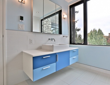 Die Garnitur für das Badezimmer in der Ausstattung евроламинатом Contemporary Comp.5, Neff Kitchens