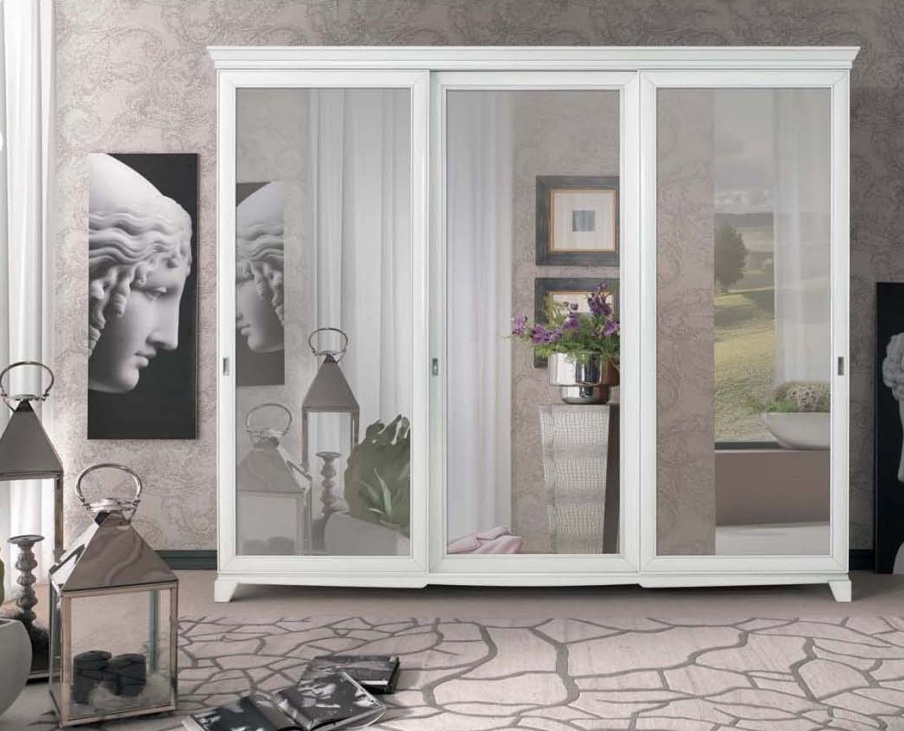 Kleiderschrank mit Spiegeltüren, Mirandola Export