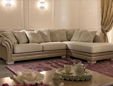 Ecksofa Dreibettzimmer in der Haut und Textil Mediterraneo, Tosconova