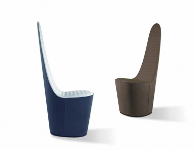 Stuhl mit hoher Rückenlehne Swan, Reflex Angelo