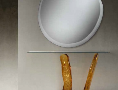 Konsole mit Beinen aus Murano-Glas Sassi, Reflex Angelo