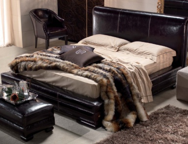 Für das Schlafzimmer eingerichtet in weichen Polsterung aus Leder Legend, Tosconova