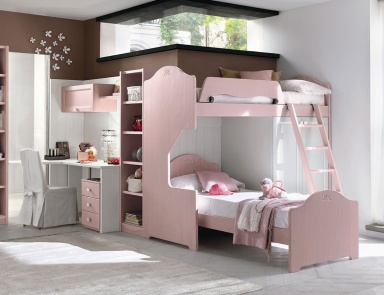 Für das Schlafzimmer eingerichtet mit einem hohen und einem Einzelbett LUNA, Callesella