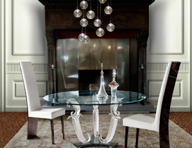 Tisch mit Glasplatte Casanova 72, Reflex Angelo