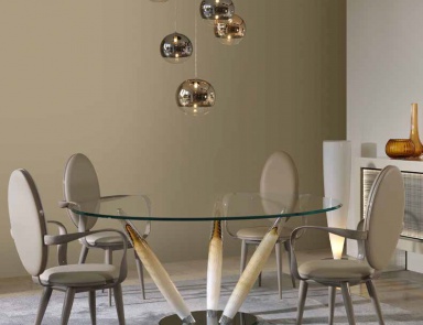 Esstisch mit Glasplatte Ca ' D ' Oro 72, Reflex Angelo