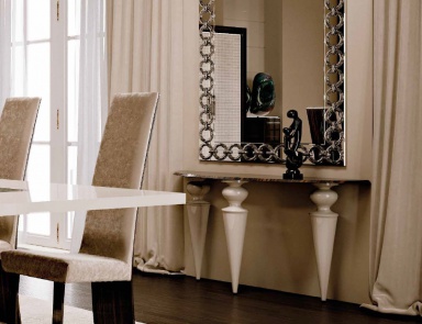 Konsole mit Beinen aus Murano-Glas Gran Canal, Reflex Angelo (Design-Flur, Diele)