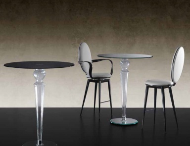 Tisch Bartisch mit Glasplatte Gran Canal, Reflex Angelo
