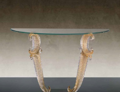 Konsole mit Beinen aus Murano-Glas Casanova, Reflex Angelo