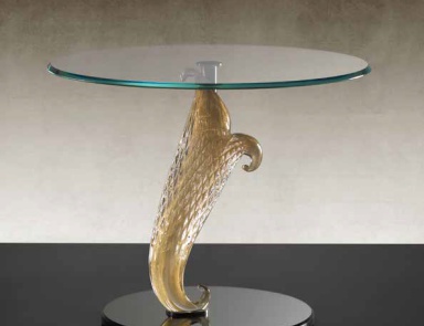 Tischchen auf Stiel aus Muranoglas 60 Casanova, Reflex Angelo