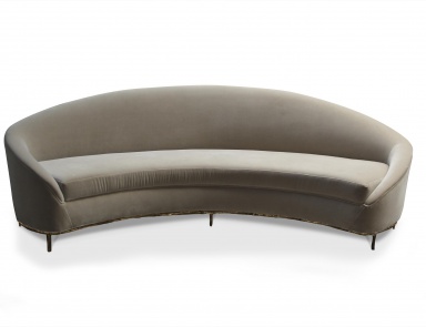 Sofa auf Bronze Skelett Vamp, Koket (halbrunde Sofa rund)