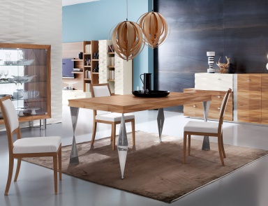 Esszimmer (Garnitur für das Esszimmer) aus Nussbaum Diamante, Bamax