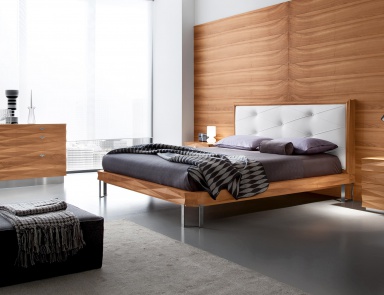 Schlafzimmer (für das Schlafzimmer eingerichtet) aus Holz Nussbaum Diamante, Bamax