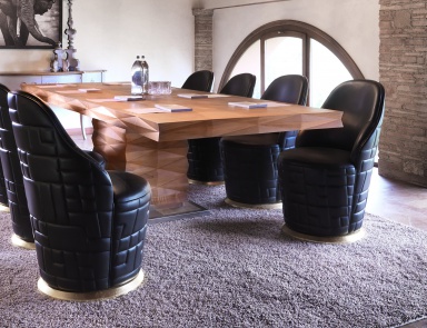 Konferenz-Tisch aus Holz Nussbaum Diamante, Bamax