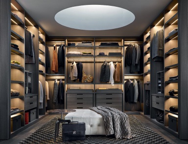 Begehbarer Kleiderschrank Senzafine, Poliform