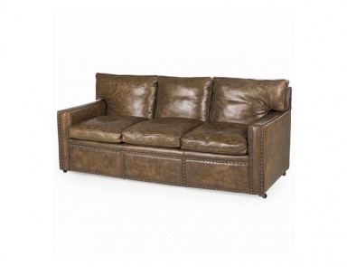 Sofa Dreibettzimmer gepolsterter Leder Winston, Beauhome