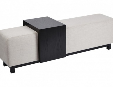 Chaiselongue mit beweglichem Tisch, Kelly Hoppen
