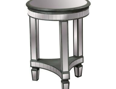 Tisch Nicosia End Table Sterling (Glastisch)
