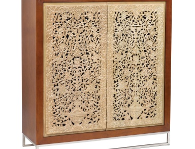 Hand Geschnitzte Schrank Coffee Table Dimond Home (Schrank, Kommode für Wohnzimmer, Italien)
