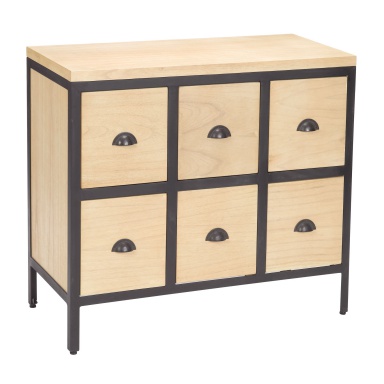 Kommode Chest 6 Drawers With Iron Frames