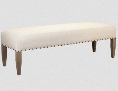 Sitzbank auf dem Rahmen aus Buchenholz Pascal, French Heritage (Bett bench)