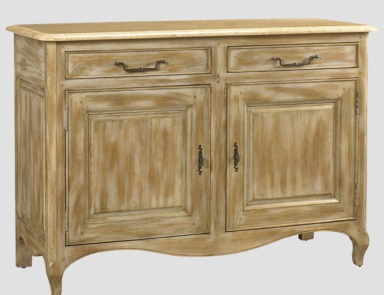 Sideboard mit topom aus Travertin Lamballe, French Heritage